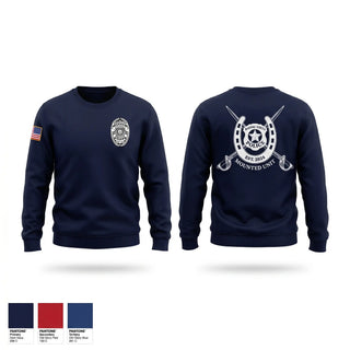 Crew Neck Sweatshirt, Bayou Vista Police Mounted Unit, Police, Teamtime, Team time, sublimation, custom sports apparel, team uniforms, spirit wear, spiritwear, sports uniforms, custom shirts, team store, custom team store, fundraiser sports, apparel fundraiser