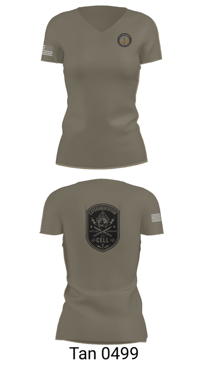 TCC-1 experimentation 62781886 Women's Short Sleeve V-neck Shirt - 65