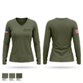 Nevada County Sheriff’s Office Women's Long Sleeve V-neck Shirt - 1