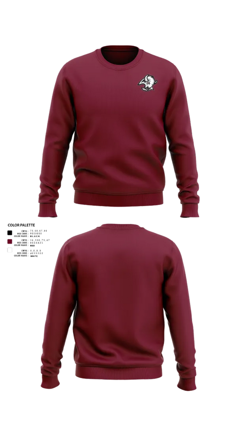 Crew Neck Sweatshirt, Rawlins County Senior High School, Spirit Store, Teamtime, Team time, sublimation, custom sports apparel, team uniforms, spirit wear, spiritwear, sports uniforms, custom shirts, team store, custom team store, fundraiser sports, apparel fundraiser