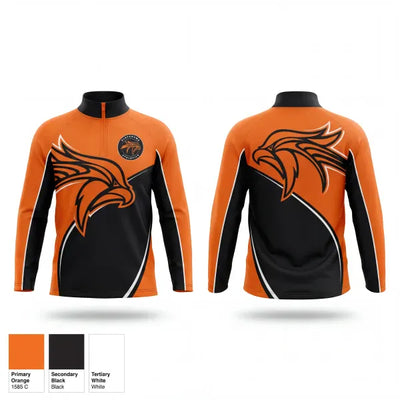 Fennville Blackhawks 11910302 Quarter Zip Jacket - 1