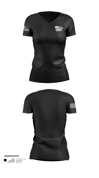 Womens Short Sleeve Vneck Shirt, McBee Police Department, , Teamtime, Team time, sublimation, custom sports apparel, team uniforms, spirit wear, spiritwear, sports uniforms, custom shirts, team store, custom team store, fundraiser sports, apparel fundraiser
