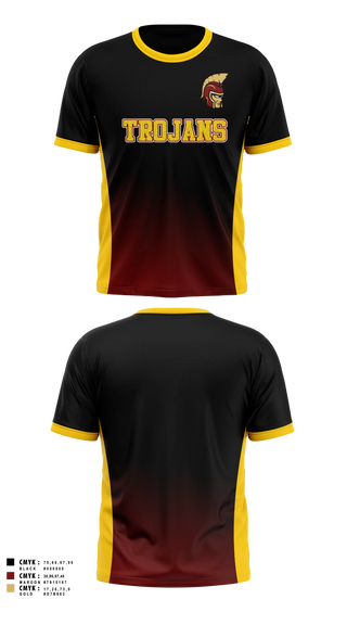 Short Sleeve Performance Shirt, Minnesota State Academy for the Deaf Trojans, Cheer, Teamtime, Team time, sublimation, custom sports apparel, team uniforms, spirit wear, spiritwear, sports uniforms, custom shirts, team store, custom team store, fundraiser sports, apparel fundraiser