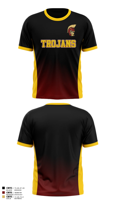 Minnesota State Academy for the Deaf Trojans Short Sleeve Performance Shirt - 4
