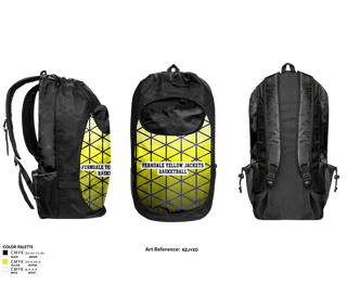 Gear Bag, Ferndale Yellow Jackets, Men's Basketball, Teamtime, Team time, sublimation, custom sports apparel, team uniforms, spirit wear, spiritwear, sports uniforms, custom shirts, team store, custom team store, fundraiser sports, apparel fundraiser