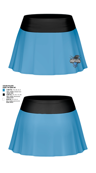 Skort, Cramerton Panthers Football and Cheer, , Teamtime, Team time, sublimation, custom sports apparel, team uniforms, spirit wear, spiritwear, sports uniforms, custom shirts, team store, custom team store, fundraiser sports, apparel fundraiser