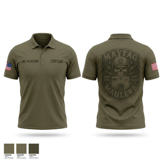 Short Sleeve Performance Polo, Maytag Maulers, National Guard, Teamtime, Team time, sublimation, custom sports apparel, team uniforms, spirit wear, spiritwear, sports uniforms, custom shirts, team store, custom team store, fundraiser sports, apparel fundraiser