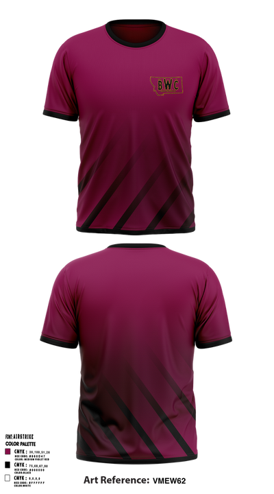 Billings wrestling club 97002410 Short Sleeve Performance Shirt - 1