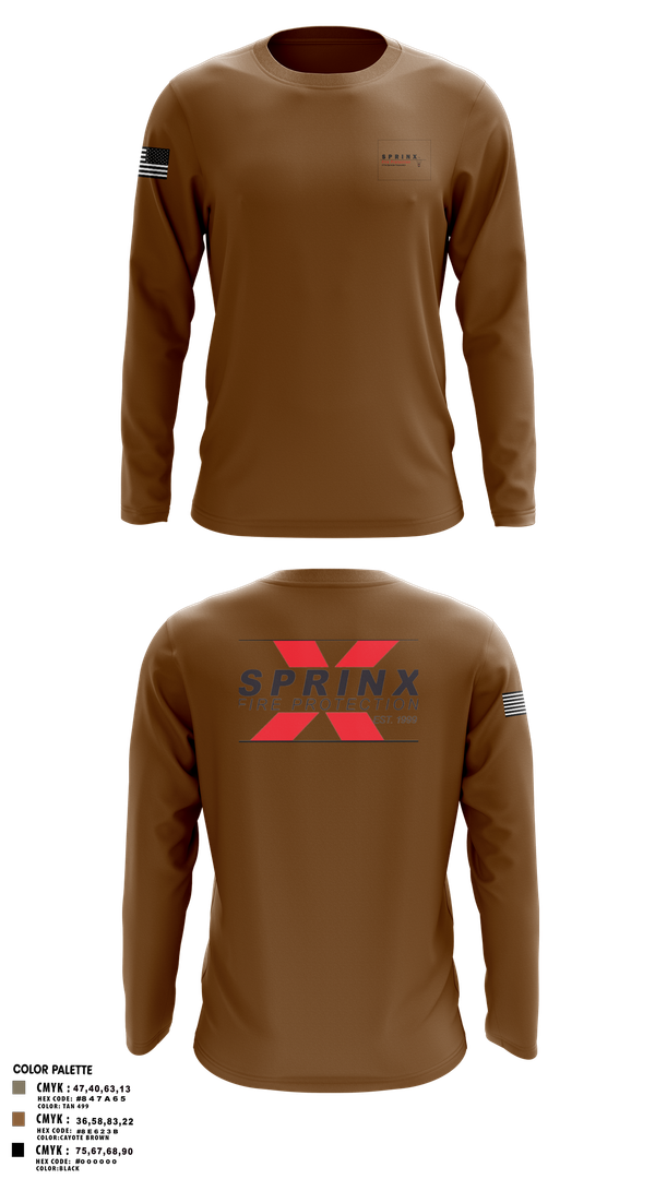 Long Sleeve Performance Shirt, SPRINX FIRE PROTECTION, , Teamtime, Team time, sublimation, custom sports apparel, team uniforms, spirit wear, spiritwear, sports uniforms, custom shirts, team store, custom team store, fundraiser sports, apparel fundraiser