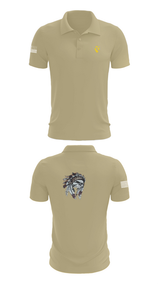Short Sleeve Performance Polo, 6-9 Cavalry Regiment, , Teamtime, Team time, sublimation, custom sports apparel, team uniforms, spirit wear, spiritwear, sports uniforms, custom shirts, team store, custom team store, fundraiser sports, apparel fundraiser