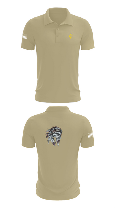 6-9 Cavalry Regiment 17132941 Short Sleeve Performance Polo - 87