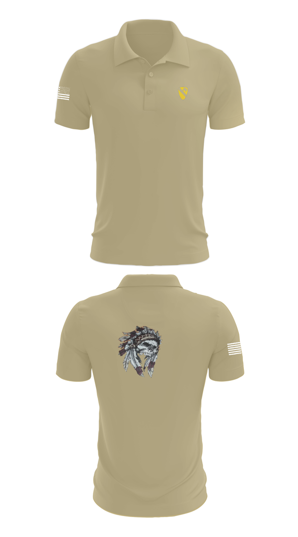 Short Sleeve Performance Polo, 6-9 Cavalry Regiment, , Teamtime, Team time, sublimation, custom sports apparel, team uniforms, spirit wear, spiritwear, sports uniforms, custom shirts, team store, custom team store, fundraiser sports, apparel fundraiser