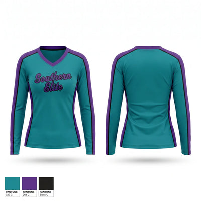 Southern Elite Women's Long Sleeve V-neck Shirt - 1