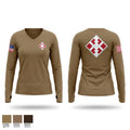 450th EN CO 83257262 Women's Long Sleeve V-neck Shirt - 1