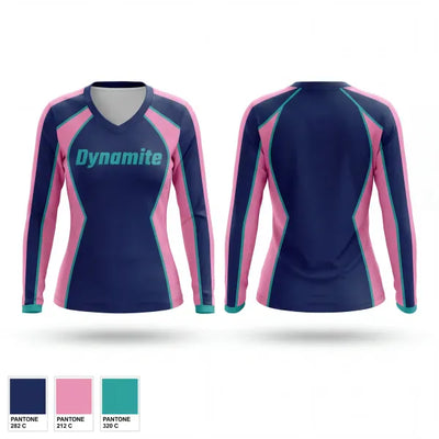 Dynamite 21810659 Women's Long Sleeve V-neck Shirt - 1