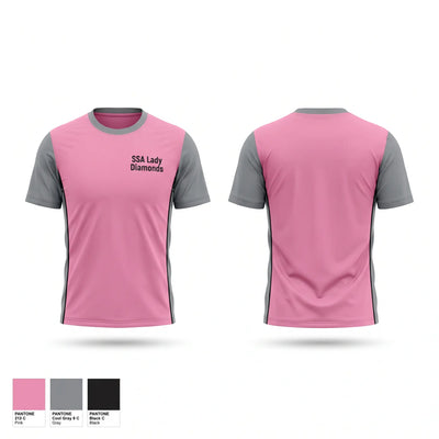 SSA Lady Diamonds Short Sleeve Performance Shirt - 2