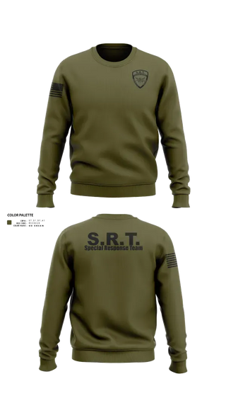 Crew Neck Sweatshirt, OC SRT, Police, Teamtime, Team time, sublimation, custom sports apparel, team uniforms, spirit wear, spiritwear, sports uniforms, custom shirts, team store, custom team store, fundraiser sports, apparel fundraiser