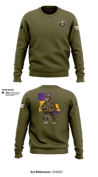 Crew Neck Sweatshirt, Louisiana State Guard, Army, Teamtime, Team time, sublimation, custom sports apparel, team uniforms, spirit wear, spiritwear, sports uniforms, custom shirts, team store, custom team store, fundraiser sports, apparel fundraiser