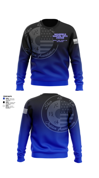 Crew Neck Sweatshirt, Mansfield Martial Arts Center, , Teamtime, Team time, sublimation, custom sports apparel, team uniforms, spirit wear, spiritwear, sports uniforms, custom shirts, team store, custom team store, fundraiser sports, apparel fundraiser