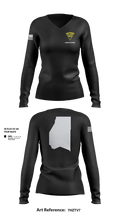 West Virginia State Police Women's Long Sleeve V-neck Shirt - 2