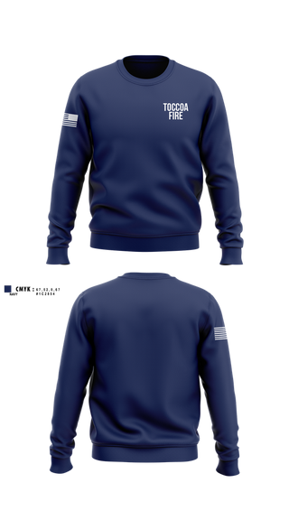 Crew Neck Sweatshirt, Toccoa Fire, Fire Department, Teamtime, Team time, sublimation, custom sports apparel, team uniforms, spirit wear, spiritwear, sports uniforms, custom shirts, team store, custom team store, fundraiser sports, apparel fundraiser