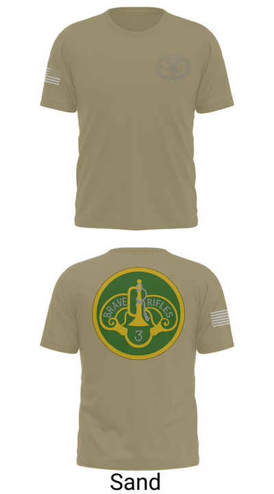 3d Cavalry Regiment 44657863 Old School Cotton Feel Shirt - 90