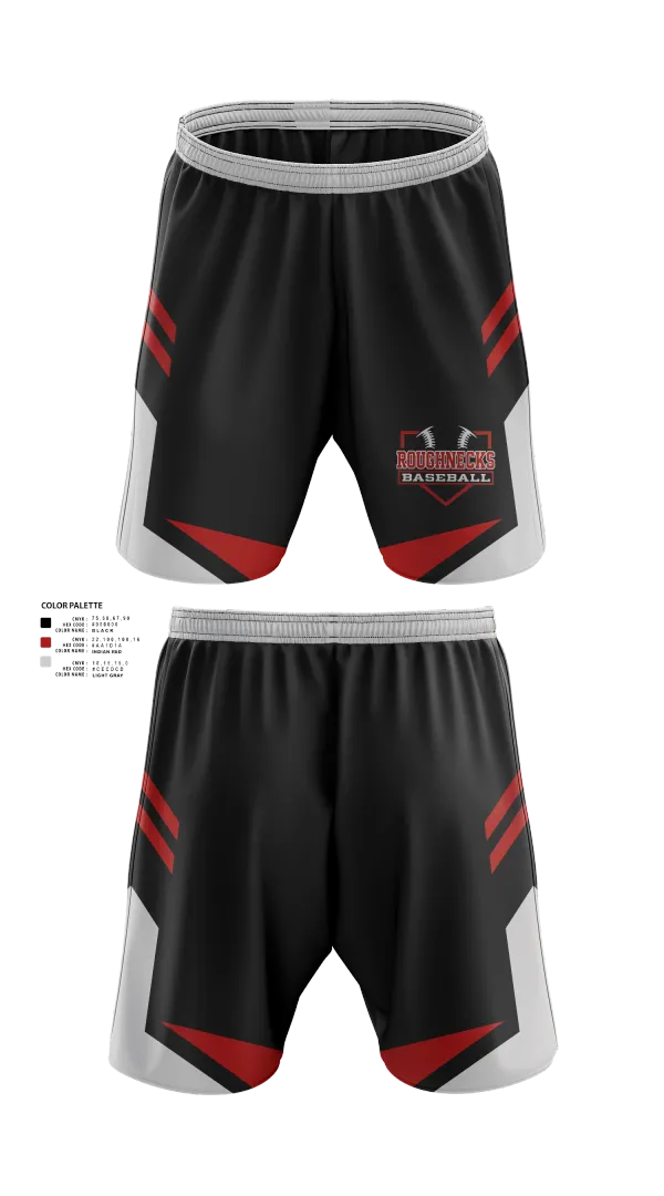 Athletic Shorts With Pockets, Oklahoma Roughnecks, Baseball, Teamtime, Team time, sublimation, custom sports apparel, team uniforms, spirit wear, spiritwear, sports uniforms, custom shirts, team store, custom team store, fundraiser sports, apparel fundraiser