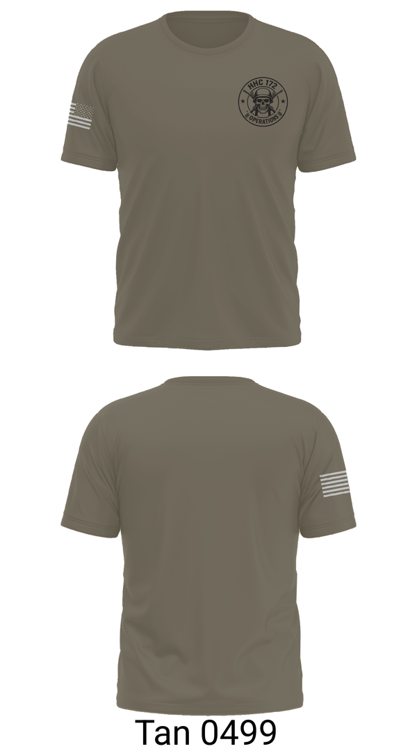 Old School Cotton Feel Shirt, HHC 172, Army, Teamtime, Team time, sublimation, custom sports apparel, team uniforms, spirit wear, spiritwear, sports uniforms, custom shirts, team store, custom team store, fundraiser sports, apparel fundraiser