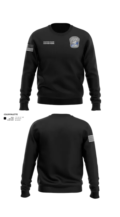 Bartlesville Police Department 89012785 Crew Neck Sweatshirt - 60