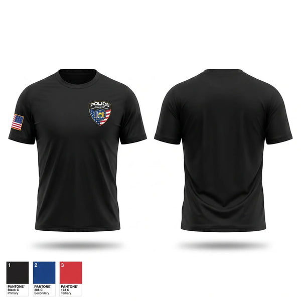 Short Sleeve Performance Shirt, Onondaga Community College Campus Police, Police, Teamtime, Team time, sublimation, custom sports apparel, team uniforms, spirit wear, spiritwear, sports uniforms, custom shirts, team store, custom team store, fundraiser sports, apparel fundraiser