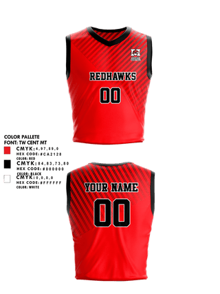 Womens Basketball Jersey, Manchester High School Redhawks, Women's Basketball, Teamtime, Team time, sublimation, custom sports apparel, team uniforms, spirit wear, spiritwear, sports uniforms, custom shirts, team store, custom team store, fundraiser sports, apparel fundraiser