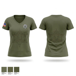 Womens Short Sleeve Vneck Shirt, Crawford county investigations bureau, Police, Teamtime, Team time, sublimation, custom sports apparel, team uniforms, spirit wear, spiritwear, sports uniforms, custom shirts, team store, custom team store, fundraiser sports, apparel fundraiser
