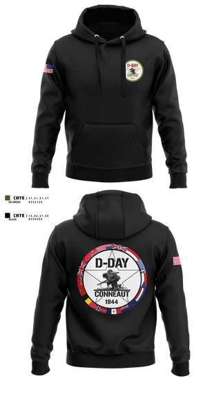 Hoodie, D-Day Ohio, Inc, , Teamtime, Team time, sublimation, custom sports apparel, team uniforms, spirit wear, spiritwear, sports uniforms, custom shirts, team store, custom team store, fundraiser sports, apparel fundraiser
