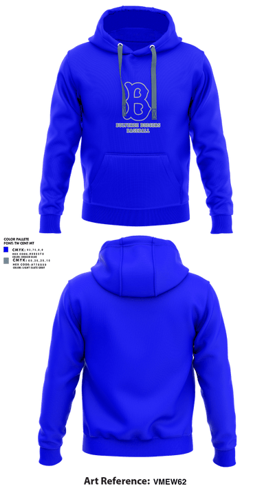 Bulverde Dodgers 25338394 Hoodie - 1