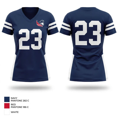 Junior Patriots Women's Short Sleeve V-neck Shirt - 1