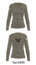 Sutter County SED 18274166 Women's Long Sleeve V-neck Shirt - 11