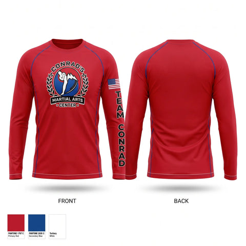 Long Sleeve Performance Shirt, Conrad’s Martial Arts Center, , Teamtime, Team time, sublimation, custom sports apparel, team uniforms, spirit wear, spiritwear, sports uniforms, custom shirts, team store, custom team store, fundraiser sports, apparel fundraiser