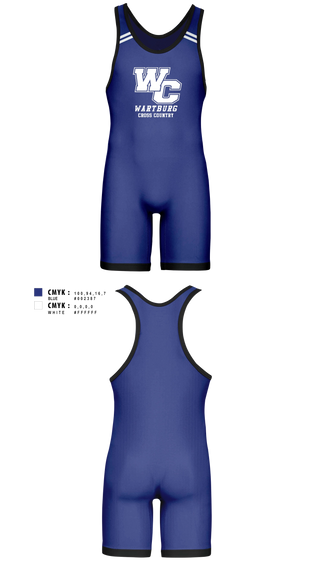 Wrestling Singlet, Wartburg Cross Country, Cross Country, Teamtime, Team time, sublimation, custom sports apparel, team uniforms, spirit wear, spiritwear, sports uniforms, custom shirts, team store, custom team store, fundraiser sports, apparel fundraiser