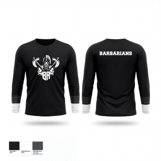 Long Sleeve Performance Shirt, Barbarians Hawaii, Rugby, Teamtime, Team time, sublimation, custom sports apparel, team uniforms, spirit wear, spiritwear, sports uniforms, custom shirts, team store, custom team store, fundraiser sports, apparel fundraiser
