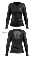 Falls Church Fire Marshal 50777326 Women's Long Sleeve V-neck Shirt - 1