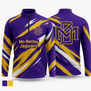 Quarter Zip Jacket, Mo Better Jaguars, Track & Field, Teamtime, Team time, sublimation, custom sports apparel, team uniforms, spirit wear, spiritwear, sports uniforms, custom shirts, team store, custom team store, fundraiser sports, apparel fundraiser