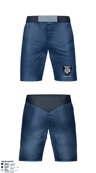 Fight Shorts, Brooklyn Tech, Wrestling, Teamtime, Team time, sublimation, custom sports apparel, team uniforms, spirit wear, spiritwear, sports uniforms, custom shirts, team store, custom team store, fundraiser sports, apparel fundraiser