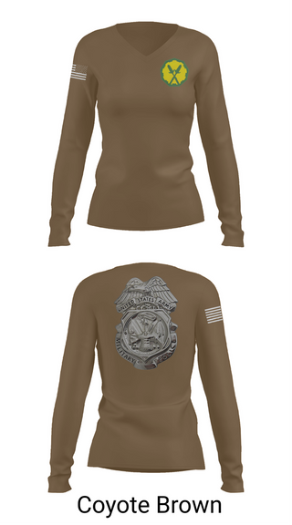 Womens Long Sleeve Vneck Shirt, 88th Military Police Company, , Teamtime, Team time, sublimation, custom sports apparel, team uniforms, spirit wear, spiritwear, sports uniforms, custom shirts, team store, custom team store, fundraiser sports, apparel fundraiser
