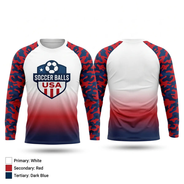 Long Sleeve Performance Shirt, The Soccer Shop USA, Men's Soccer, Teamtime, Team time, sublimation, custom sports apparel, team uniforms, spirit wear, spiritwear, sports uniforms, custom shirts, team store, custom team store, fundraiser sports, apparel fundraiser