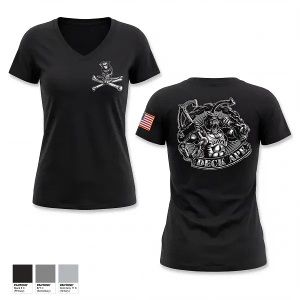 Womens Short Sleeve Vneck Shirt, Boatswain Mate, Navy, Teamtime, Team time, sublimation, custom sports apparel, team uniforms, spirit wear, spiritwear, sports uniforms, custom shirts, team store, custom team store, fundraiser sports, apparel fundraiser