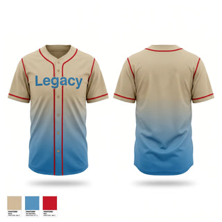 Full Button Baseball Jersey, Legacy, Baseball, Teamtime, Team time, sublimation, custom sports apparel, team uniforms, spirit wear, spiritwear, sports uniforms, custom shirts, team store, custom team store, fundraiser sports, apparel fundraiser