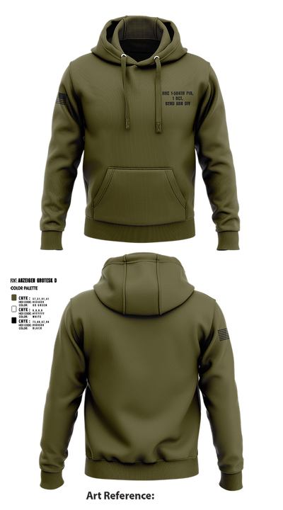 HHC 1-504TH PIR, 1 BCT, 82ND ABN DIV 37932169 Hoodie - 2