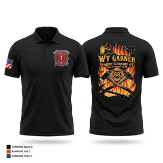 Short Sleeve Performance Polo, Village of Wappingers falls Station 1, Fire Department, Teamtime, Team time, sublimation, custom sports apparel, team uniforms, spirit wear, spiritwear, sports uniforms, custom shirts, team store, custom team store, fundraiser sports, apparel fundraiser