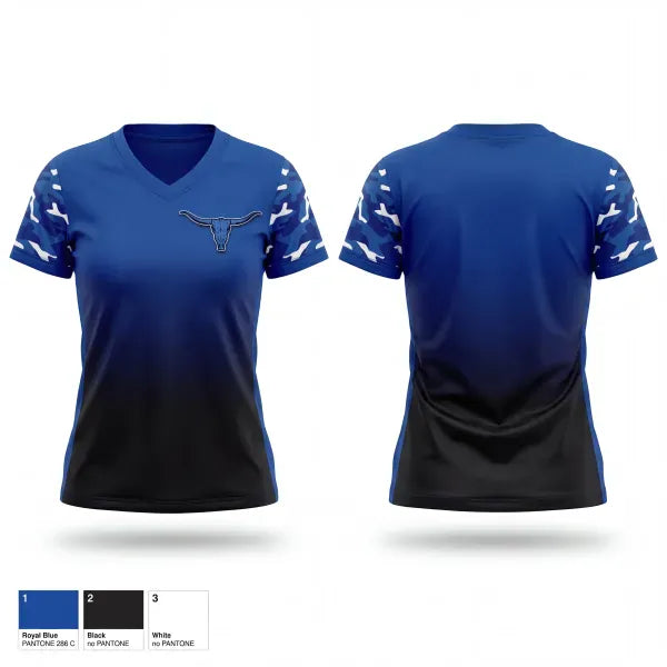 Womens Short Sleeve Vneck Shirt, Lake Longhorns, Baseball, Teamtime, Team time, sublimation, custom sports apparel, team uniforms, spirit wear, spiritwear, sports uniforms, custom shirts, team store, custom team store, fundraiser sports, apparel fundraiser