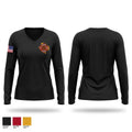 BANGS FIRE & RESCUE Women's Long Sleeve V-neck Shirt - 1